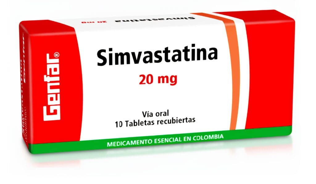 Simvastatina 20mg Tabletas Recubiertas