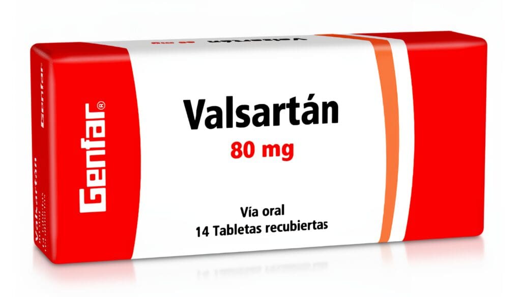Valsartán 80mg Tabletas Recubiertas