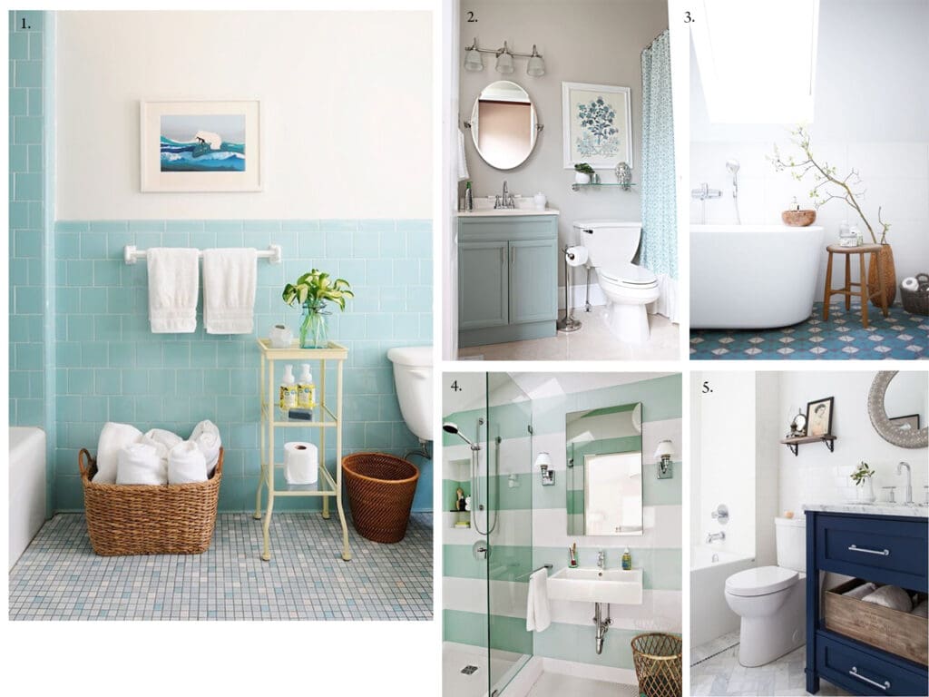 Baños decoración de mar