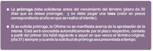 Prorroga Registro de Diseño Industrial Prorroga Registro de Diseño Industrial