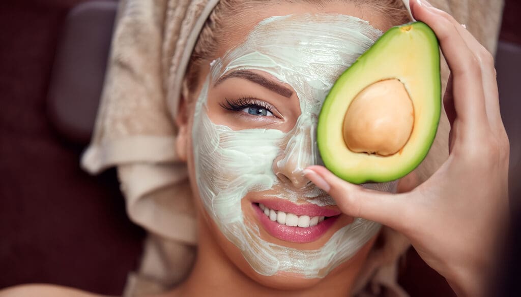 Mascarilla con aguacate
