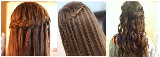 Ideas peinado con trenza cascada