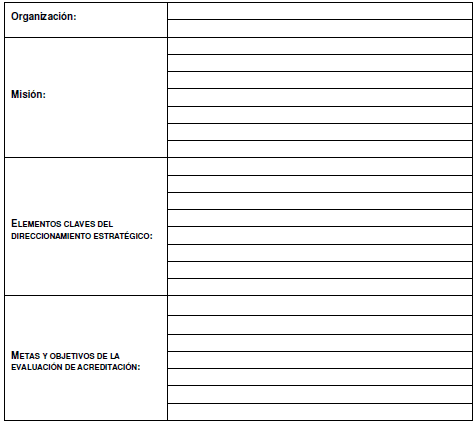 Planeación para la Evaluación de Acreditación Planeación para la Evaluación de Acreditación