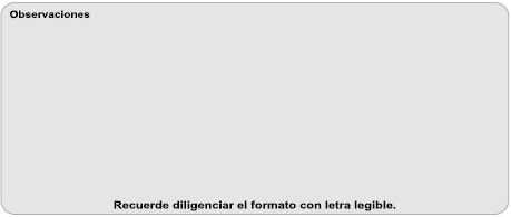 Relación de Talento Humano, Observaciones  Observaciones de personal