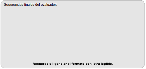 Sugerencias Finales en simulacros Sugerencias Finales en simulacros