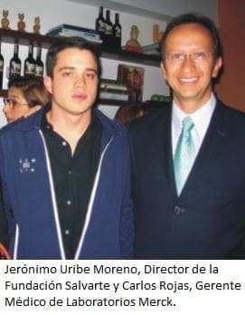 Jerónimo Uribe Moreno, Director de la Fundación Salvarte y Carlos Rojas, Gerente Médico de Laboratorios Merck. Jerónimo Uribe Moreno, Director de la Fundación Salvarte y Carlos Rojas, Gerente Médico de Laboratorios Merck.