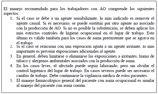 Casos de AO en Salud Ocupacional para Asma  Casos de AO en Salud Ocupacional para Asma
