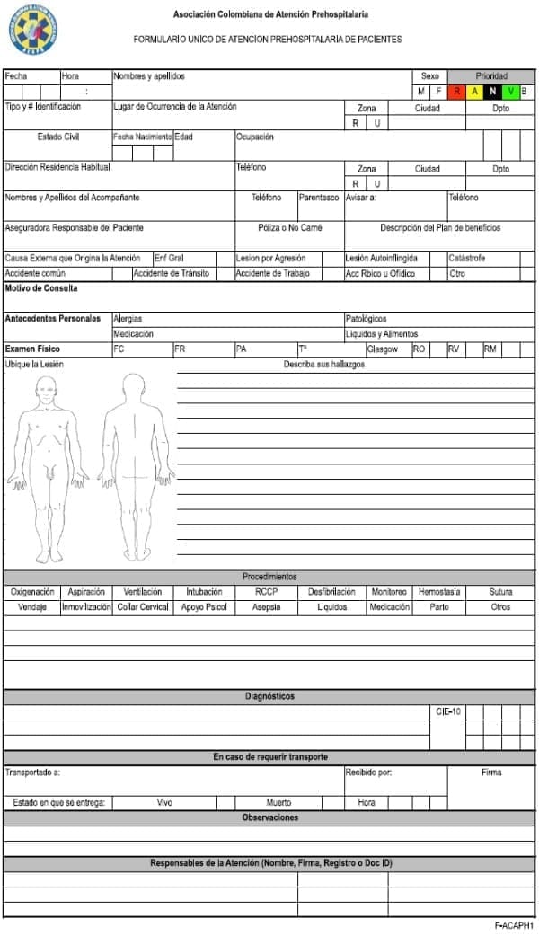 Formato historia clinica Formato historia clinica
