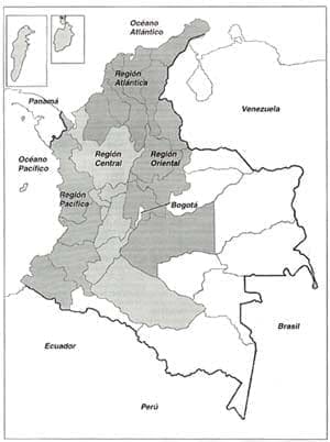 Mapa de Colombia: geografía y regiones Mapa de Colombia: geografía y regiones