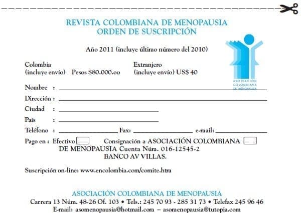 Desprendible de Menopausia Desprendible de Menopausia