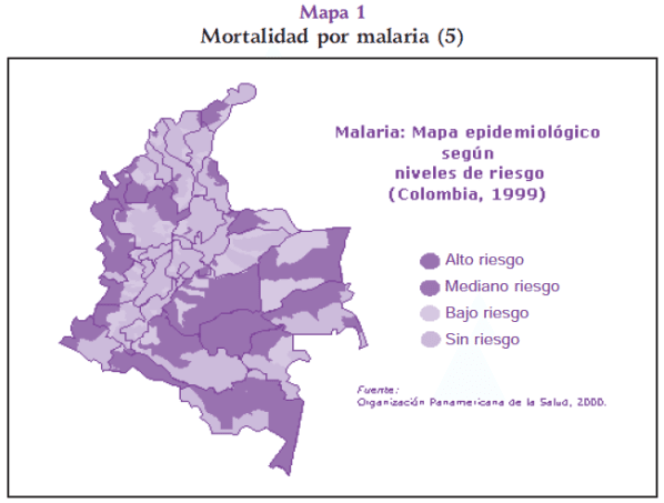Mapa mortalidad por Malaria