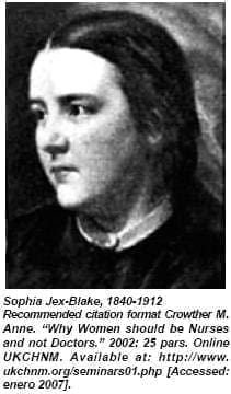 Sophia Jex Blake Sophia Jex Blake - Nacimiento de la Enfermería