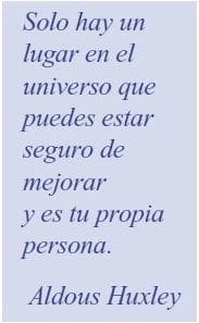 Percepciones en las Autoevaluaciones, Aldous Huxley