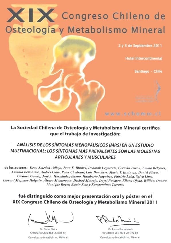 Congreso chileno de osteología y metabolismo Congreso chileno de osteología y metabolismo