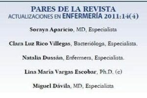 Pares de la Revista Actualizaciones en Enfermería 2011:14(4) Pares de la Revista Actualizaciones en Enfermería 2011:14(4)