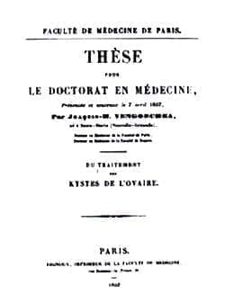 Tesis de grado presentada a la Facultad de Medicina de París