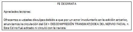Fe de Errata Fe de Errata