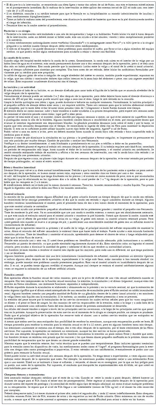 Cartilla Educativa para pacientes y familias