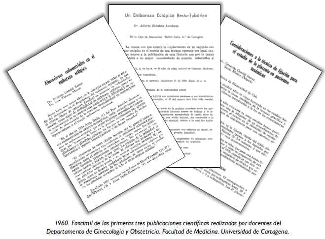 1960. Fascimil de las primeras tres publicaciones científicas 1960. Fascimil de las primeras tres publicaciones científicas