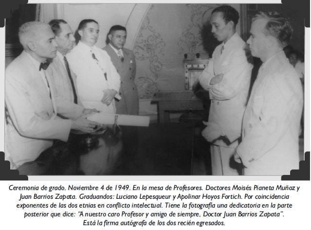 Ceremonia de grado. Noviembre 4 de 1949 Ceremonia de grado. Noviembre 4 de 1949