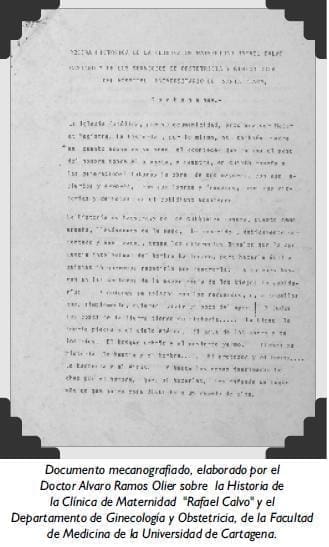 Documento mecanografiado, Historia de la Clínica de Maternidad Documento mecanografiado, Historia de la Clínica de Maternidad