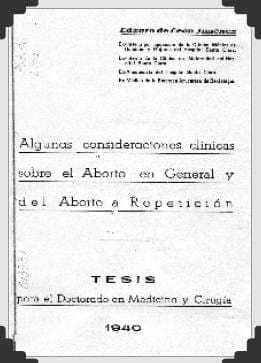 Facsímil de la portada de la Tesis