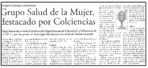 Grupo Salud de la Mujer Grupo Salud de la Mujer