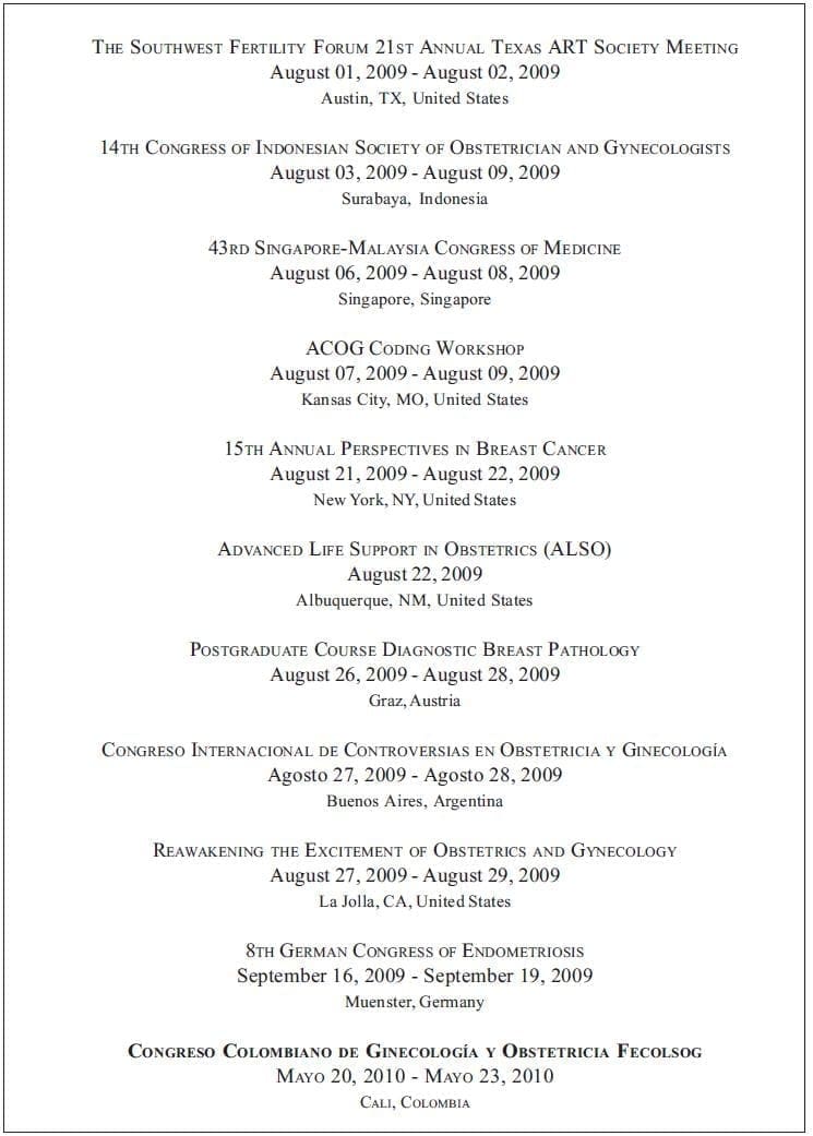 ginecología y obstetricia