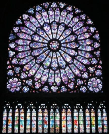 Vitral de Notre Dame de París Vitral de Notre Dame de París