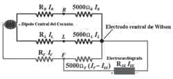 Circuito eléctrico de la derivación V1