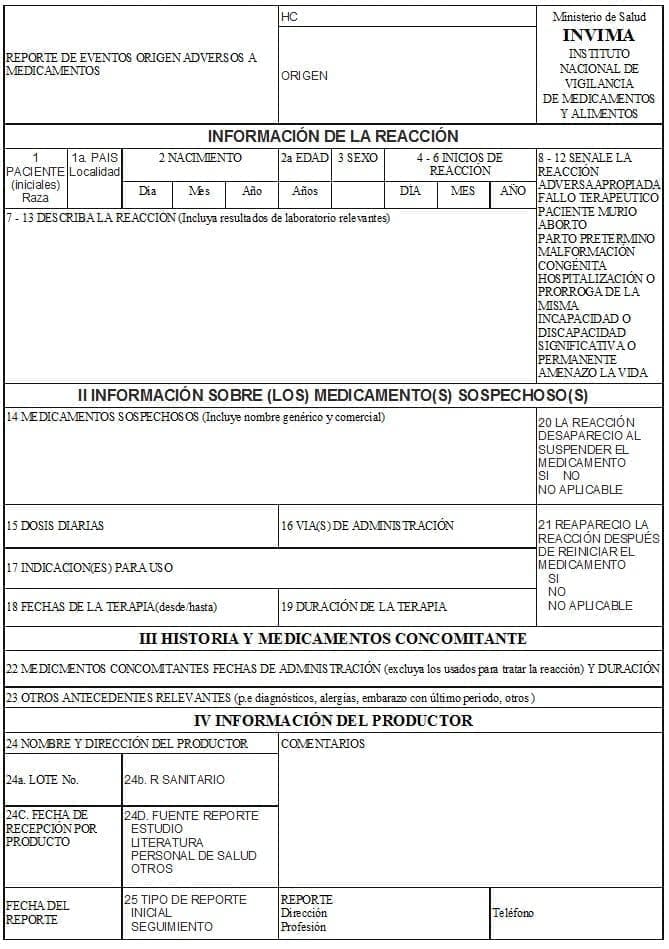 Formulario - Reporte de Eventos