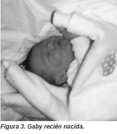 Gaby recién nacida