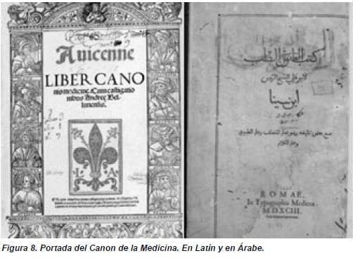 Portada del Canon de la Medicina. Portada del Canon de la Medicina.