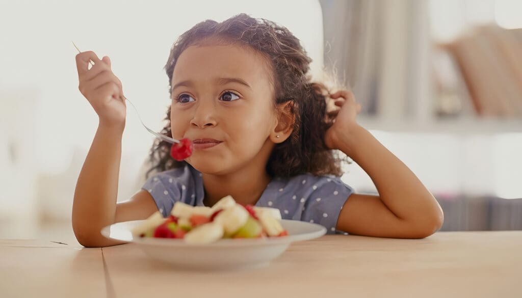 alimentación en los niños