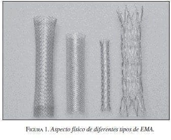 Aspecto físico de diferentes tipos de EMA