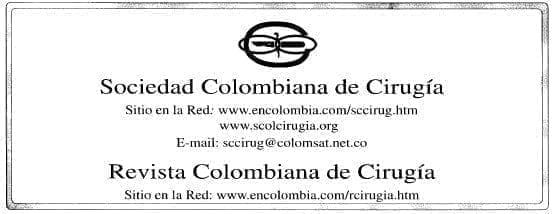 Sociedad Colombiana de Cirugía Sociedad Colombiana de Cirugía