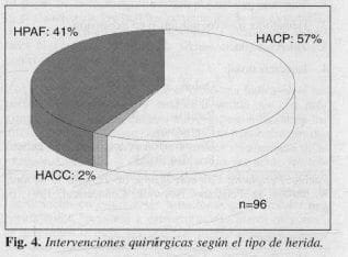 Intervenciones Quirúrgicas según el tipo de Herida Intervenciones Quirúrgicas según el tipo de Herida