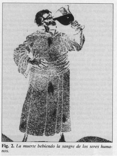 La muerte Bebiendo la Sangre