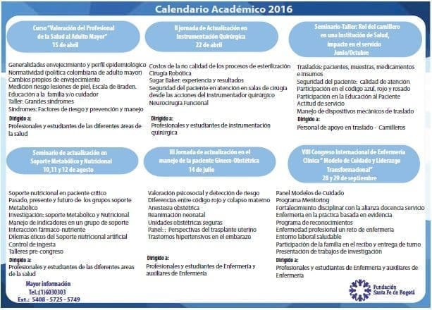 Calendario Académico enfermería Calendario Académico enfermería
