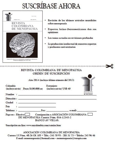 Suscripción de Menopausia