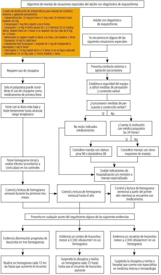 Adulto con diagnóstico de esquizofrenia