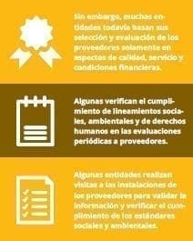 Cumplimiento de lineamientos por proveedores