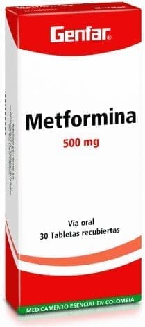 Metformina 500mg Tabletas - Genfar