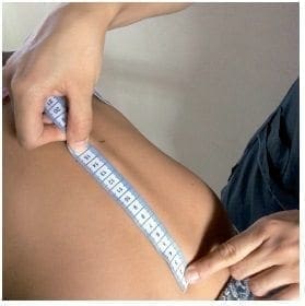 Medición de la flexión lumbar Medición de la flexión lumbar