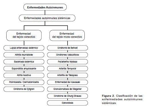 Clasificación de las enfermedades autoinmunes sistémicas