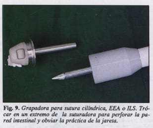 Grapadora para sutura cilíndrica, EEA o lLS