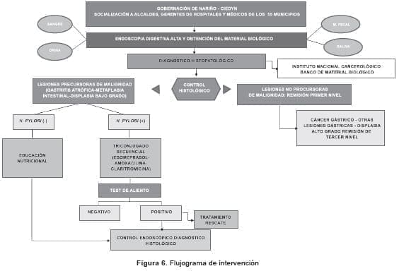 Intervención de Lesiones precursoras del Cáncer Gástrico