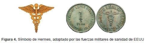 Símbolo de Hermes, adoptado por las fuerzas militares de sanidad de EEUU Símbolo de Hermes, adoptado por las fuerzas militares de sanidad de EEUU