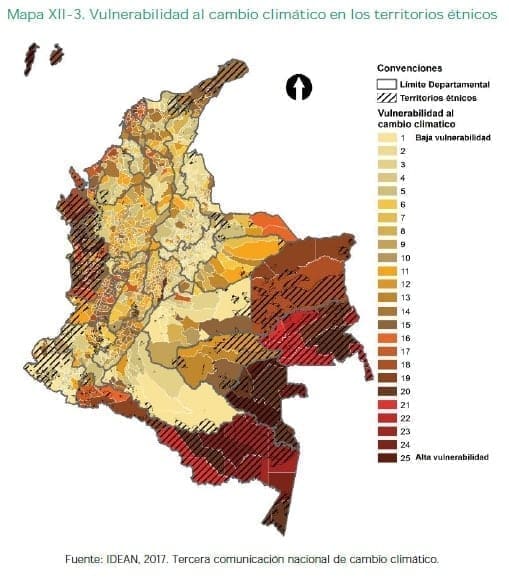 Vulnerabilidad al cambio climático en los territorios étnicos Vulnerabilidad al cambio climático en los territorios étnicos