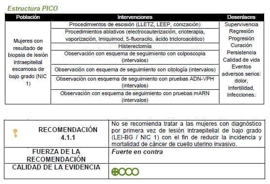 Procedimientos de escisión (LLETZ, LEEP, conización)